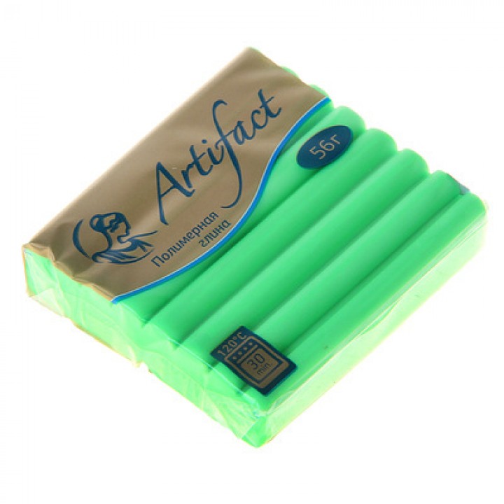 Пластика Artifact, флюоресцентный зелёный 56 гр.