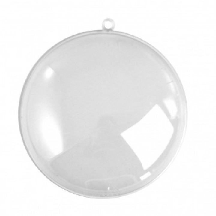 Пластиковый прозрачный шар, 12 см.