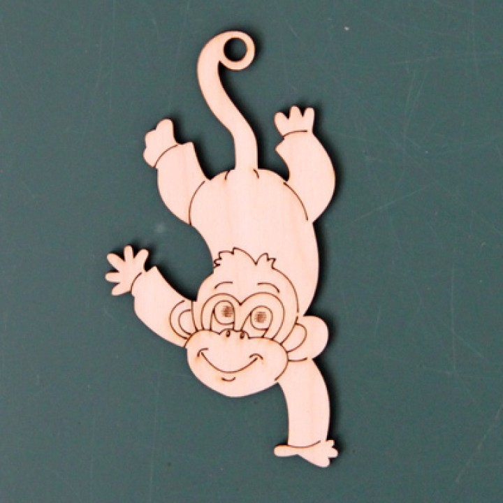 Новогодняя обезьянка N6 (8 см.)