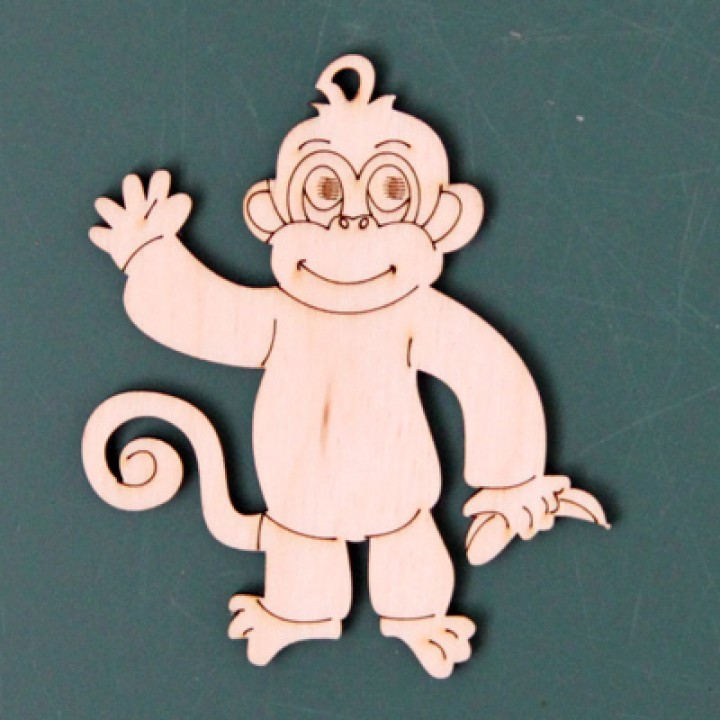 Новогодняя обезьянка N7 (8 см.)