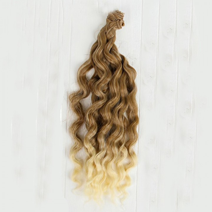 Волосы для кукол Волны-золотисто коричневый 25см.