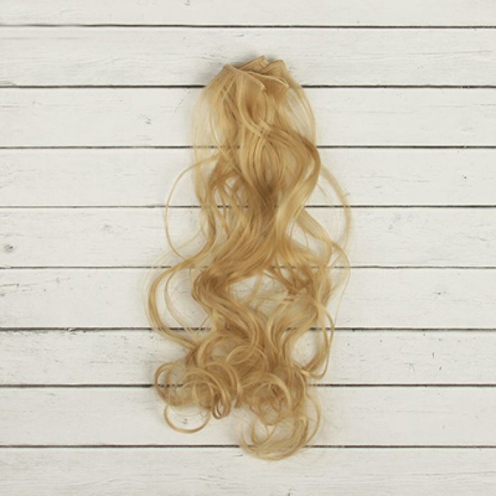 Волосы для кукол Кудри-жемчужный блонд, 40 см.
