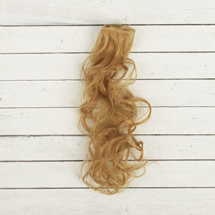 Волосы для кукол Кудри-натуральный блонд, 40 см.