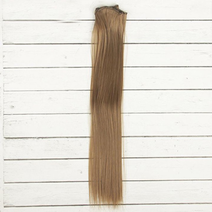 Волосы для кукол Прямые-золотисто коричневый, 40 см.