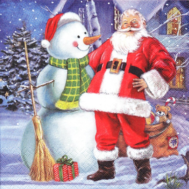 Дед Мороз и снеговик -2