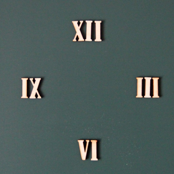 Римские цифры НЕполные N11 - 2 см.