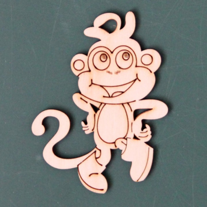 Новогодняя обезьянка N4 (8 см.)