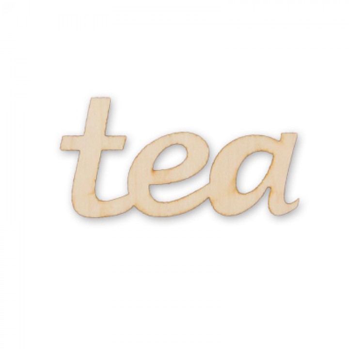 Надпись "tea"