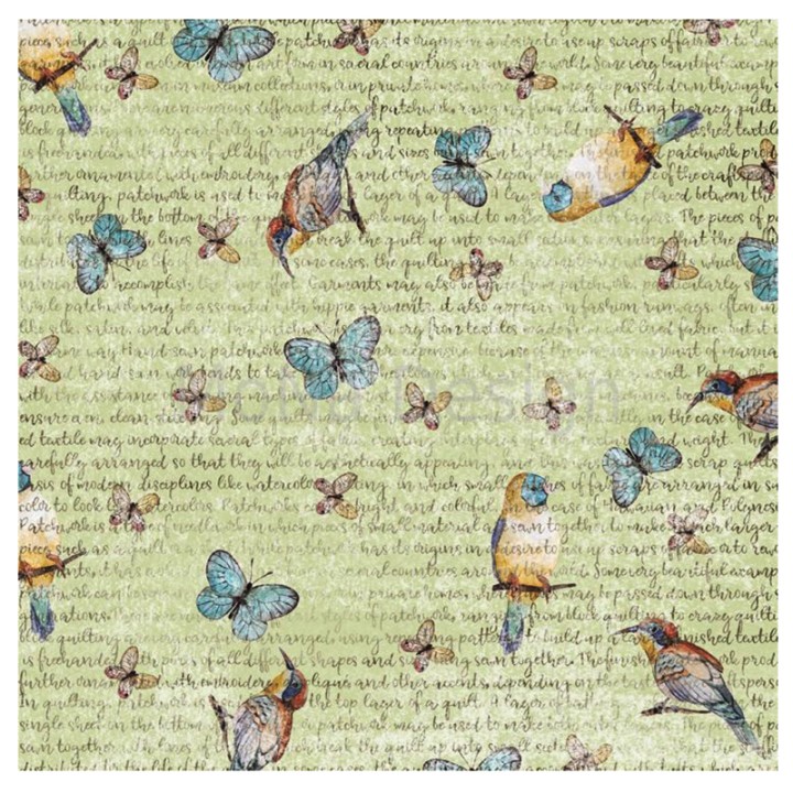 Скрапбумага. Коллекция Цветочное бохо. Лист - В полете