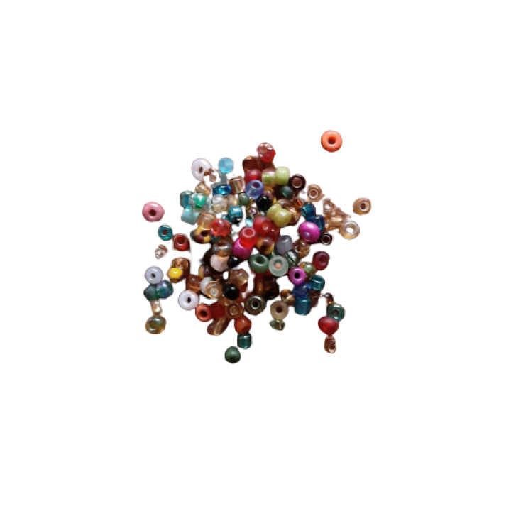 Бисер разноцветный, 20 гр. 12/0-10/0