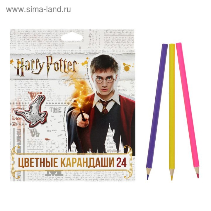 Набор цветных карандашей, 24цв. Гарри Поттер