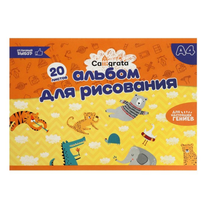 Альбом для рисования А4, 20л. Calligrata