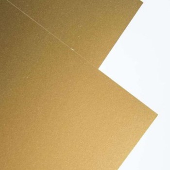 Бумага цветная A4, золотой глянцевый 300г. 10 листов