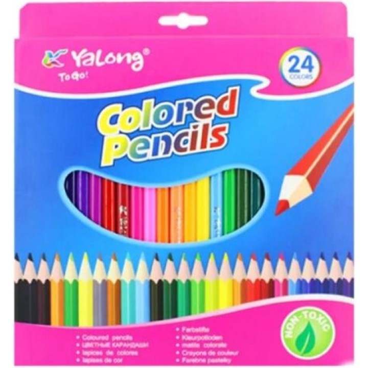 Набор цветных карандашей, 24цв. Yalong.