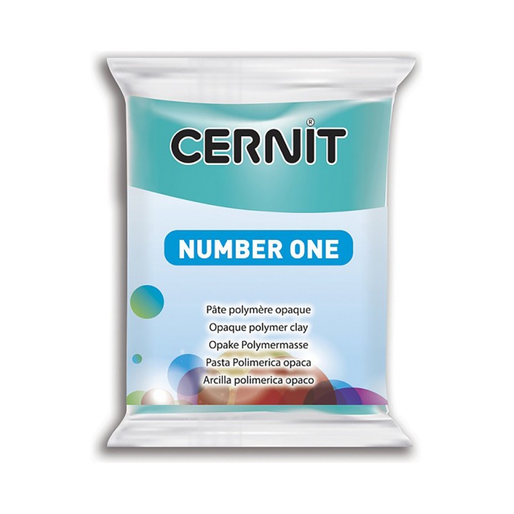 Полимерная глина CERNIT Number One, 56гр, цвет бирюзово-голубой