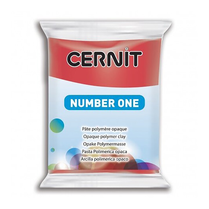 Полимерная глина CERNIT Number One, 56гр, цвет красный