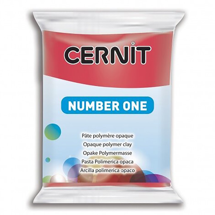 Полимерная глина CERNIT Number One, 56гр, красный рождественский