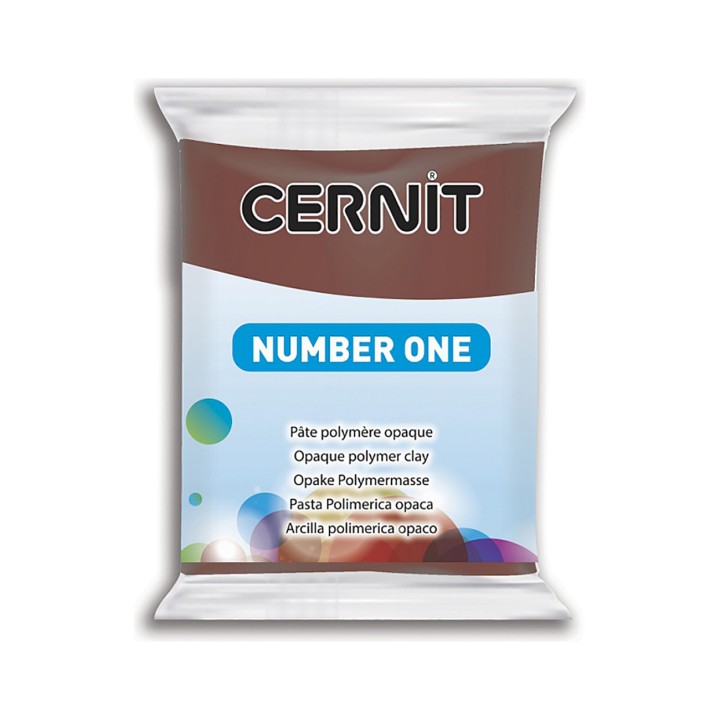 Полимерная глина CERNIT Number One, 56гр, цвет коричневый