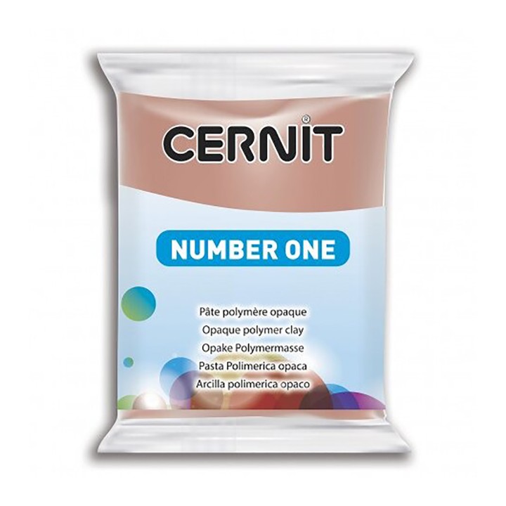Полимерная глина CERNIT Number One, 56гр, серо-коричневый