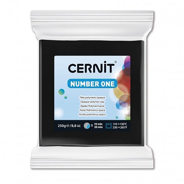 Полимерная глина CERNIT Number One, 250гр, черный