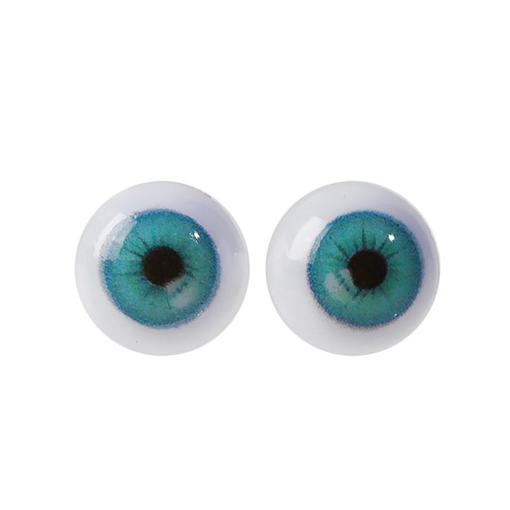 Глаза для игрушек, винтовые голубые, 10 мм. 2 шт.