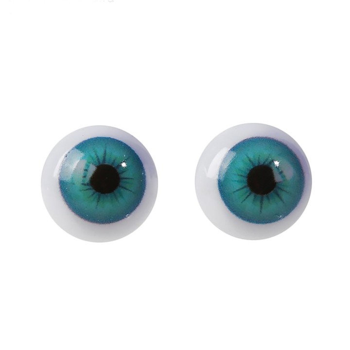 Глаза для игрушек, винтовые бирюзовые, 14 мм. 2 шт.