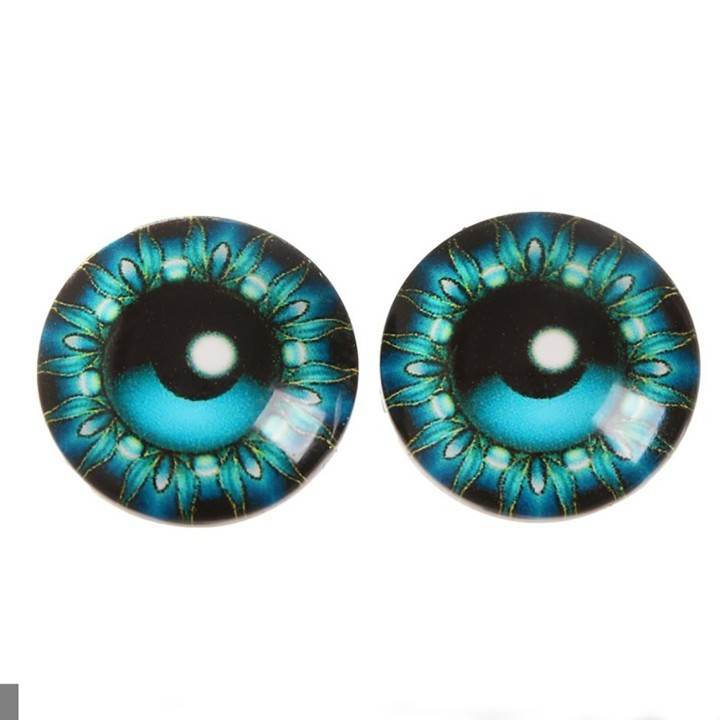 Глаза для игрушек круглые синие, 10 мм. 2 шт.