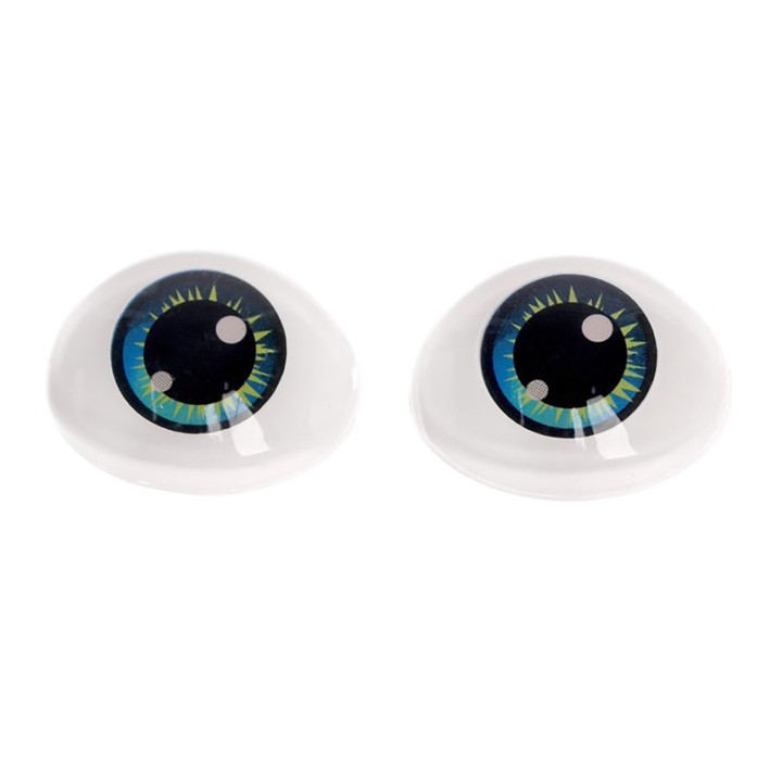Глазки голубые овальные, 11х15 мм. 2 шт.