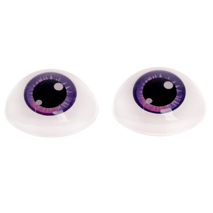Глазка фиолетовые овальные, 11х15мм. 2 шт.