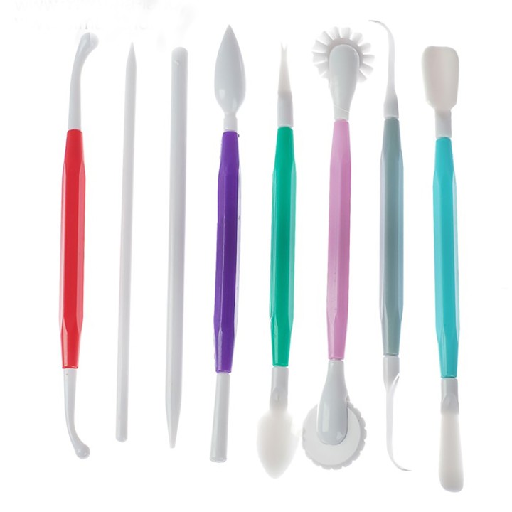 Инструменты для моделирования, 8 предметов, пластик цветные ручки