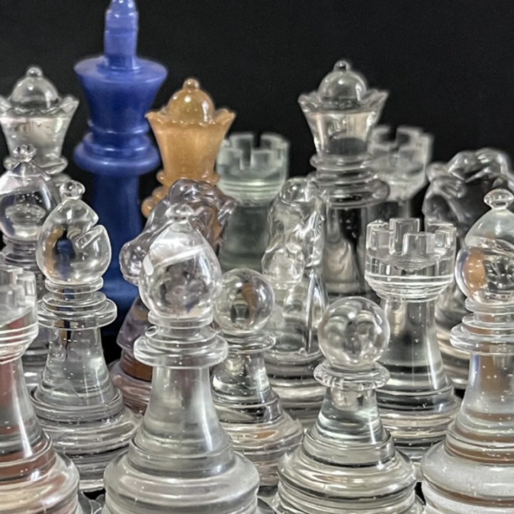 Силиконовый молд - ладья, слон и конь.