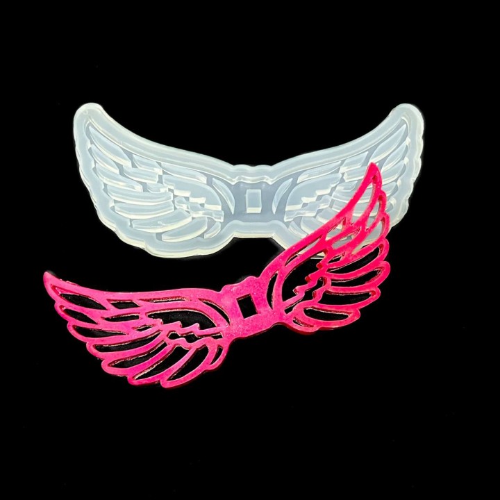 Молд силиконовый - Крылья для ангелов 3,  15х6,3 см