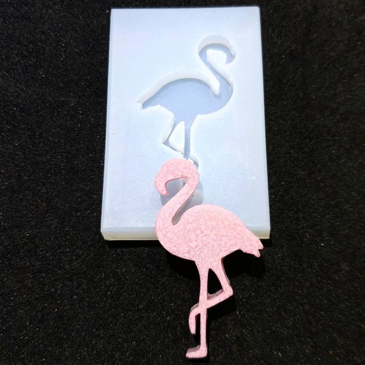 Силиконовый молд - Фламинго 5,5х3,2 см