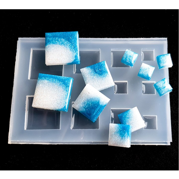 Силиконовый молд - Набор квадратов