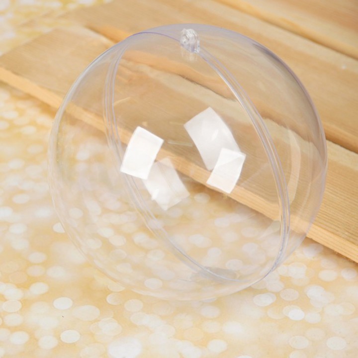 Пластиковый прозрачный шар, 18 см.