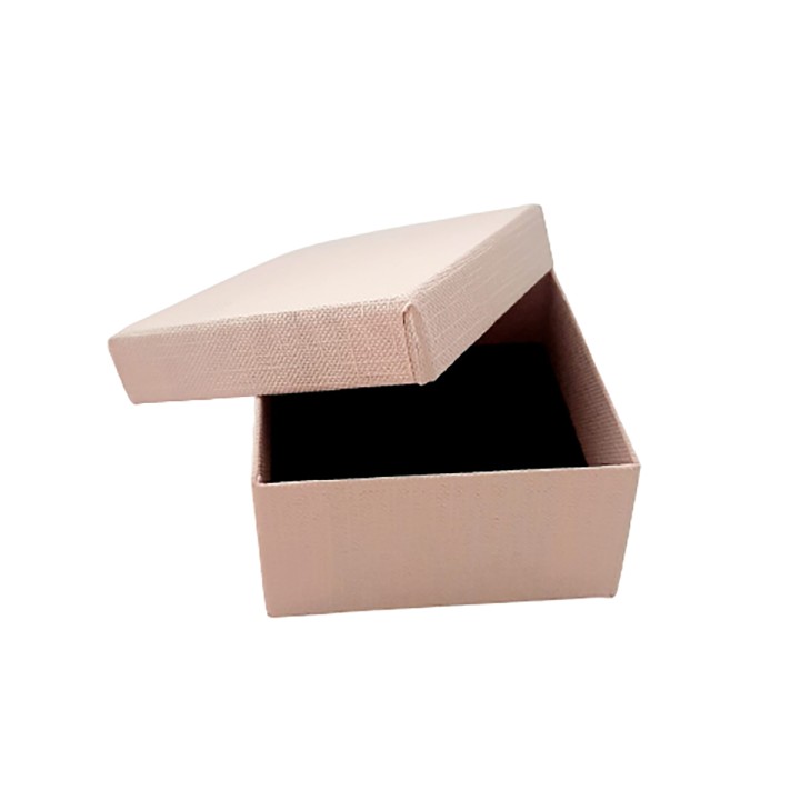 Ювелирная коробочка розовая, 7х7х3,5см.