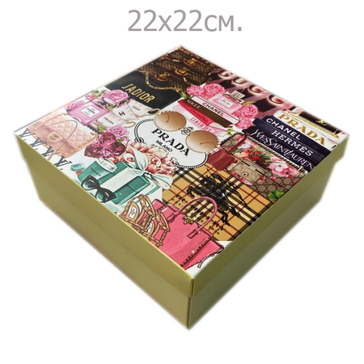Подарочная коробка Prada, 22х22см.