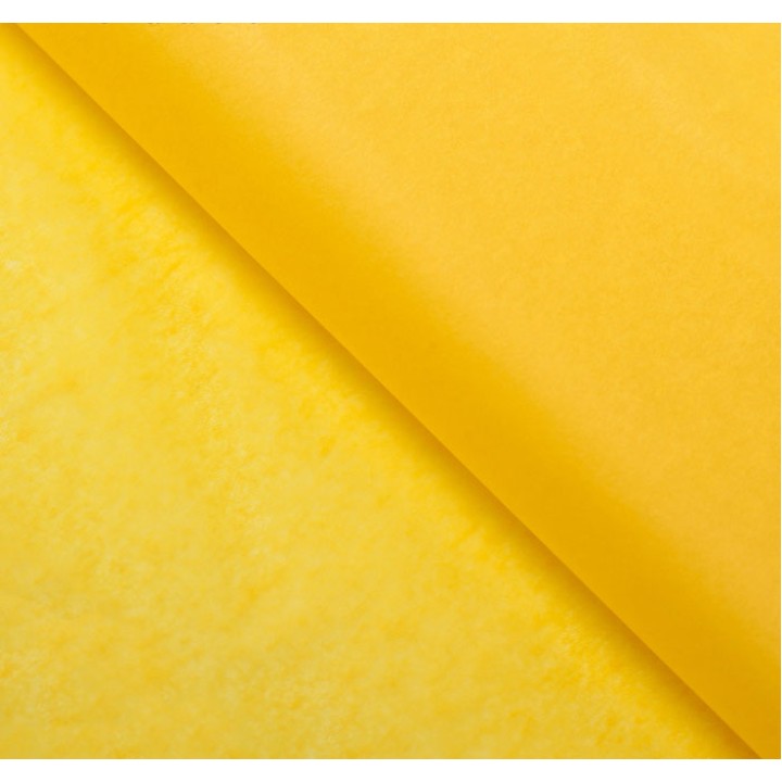 Бумага тишью, жёлтый, 50х65 см. 10 л.