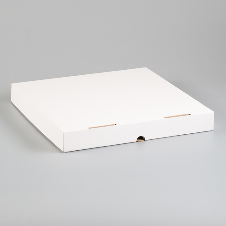 Упаковочная коробка белая, 33 х 33 х 4 см.