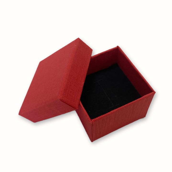Ювелирная коробочка красная, 5х5см.