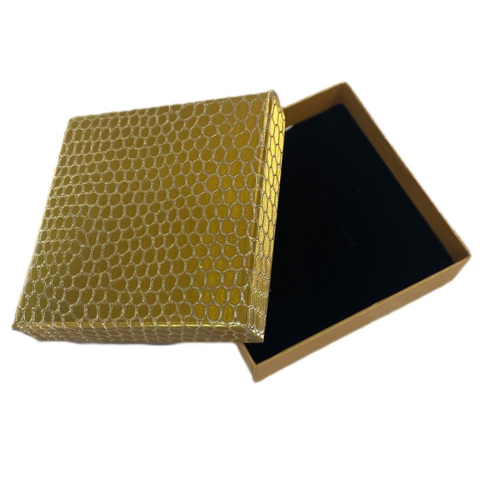 Подарочная коробочка Рептилия золотая, 8,3х8,3х2,5 см.