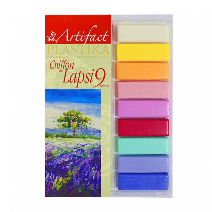 Набор пластики Artifact LAPSI SHIFFON, 9  цветов