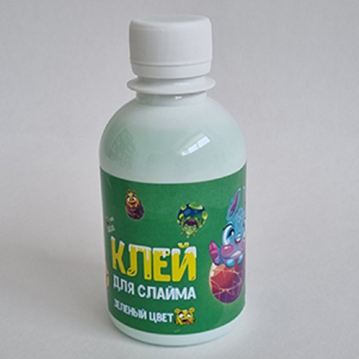 Клей для слайма, зеленый, 200 мл.