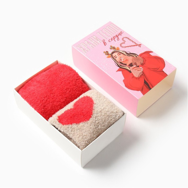 Носки подарочные Храни тепло 2 пары