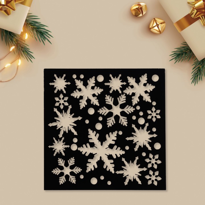 Трафарет Метель, 15х15см