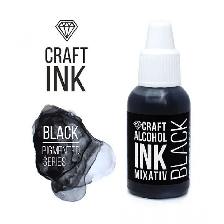 Алкогольные чернила Craft Ink, Black, 20мл.