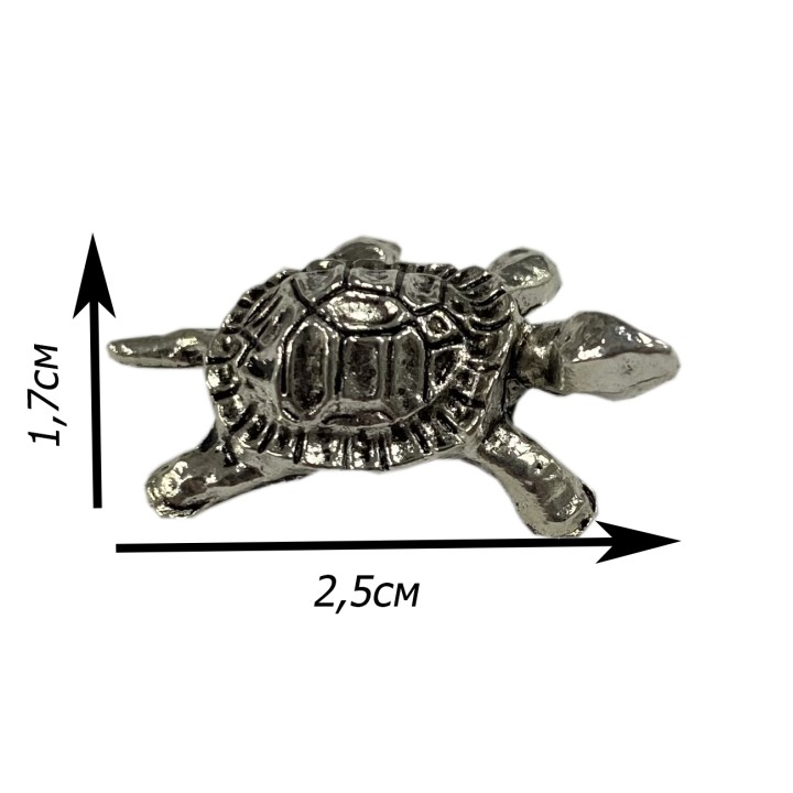 Металлический декор черепашка, 26x1 см 1шт.