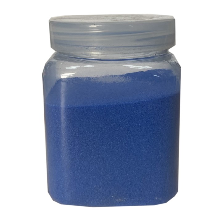 Песок цветной в бутылке, синий, 240 гр.
