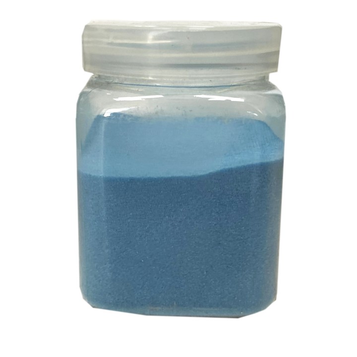 Песок цветной в бутылке, голубой, 240 гр.