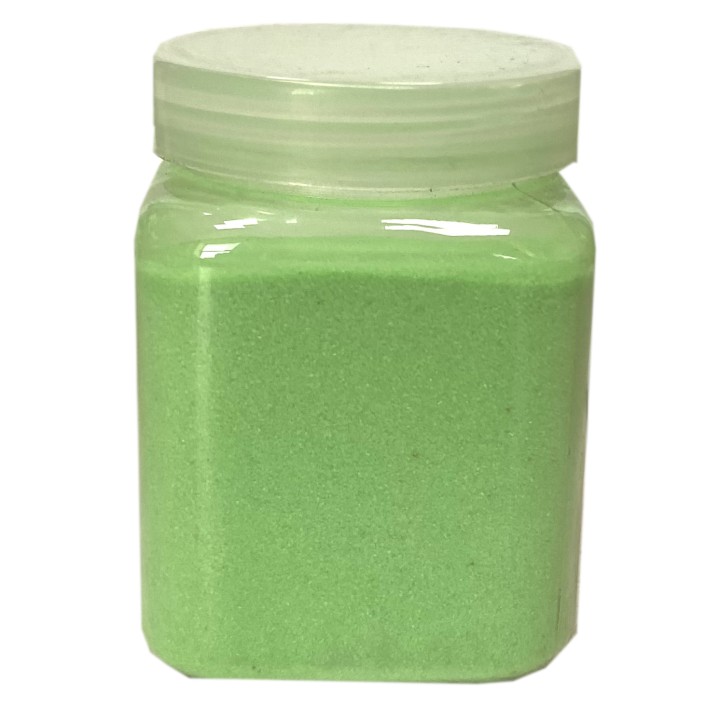 Песок цветной в бутылке, зеленый, 240 гр.